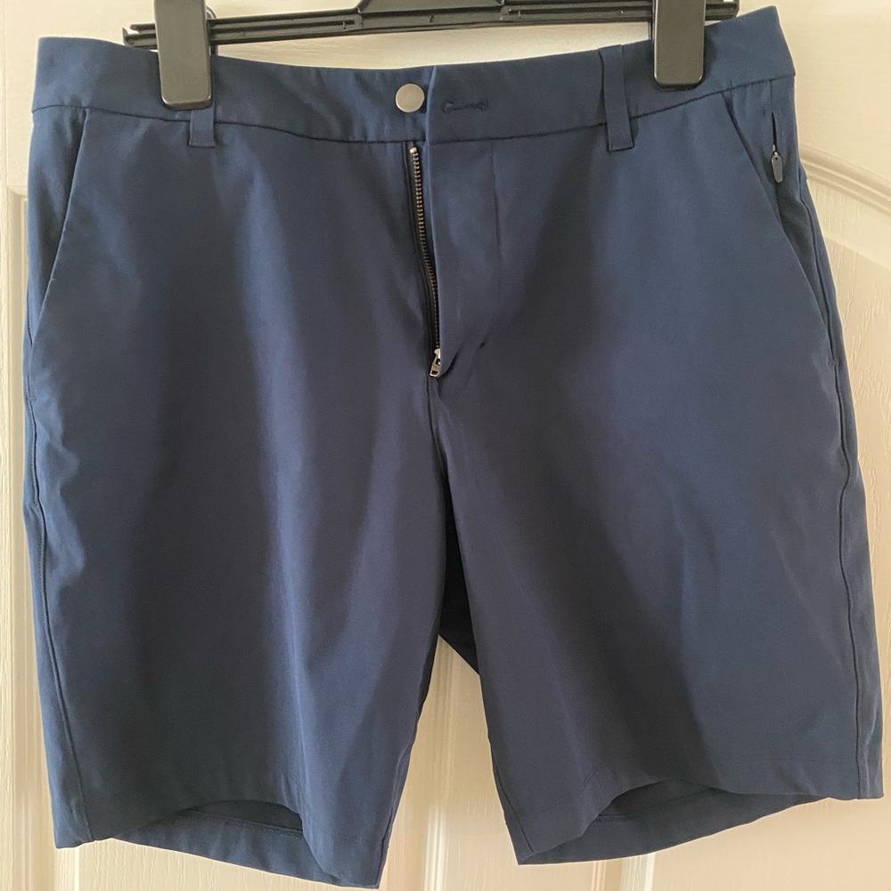 Navy Blue lululemon ABC short - 33 waist 9” inseam